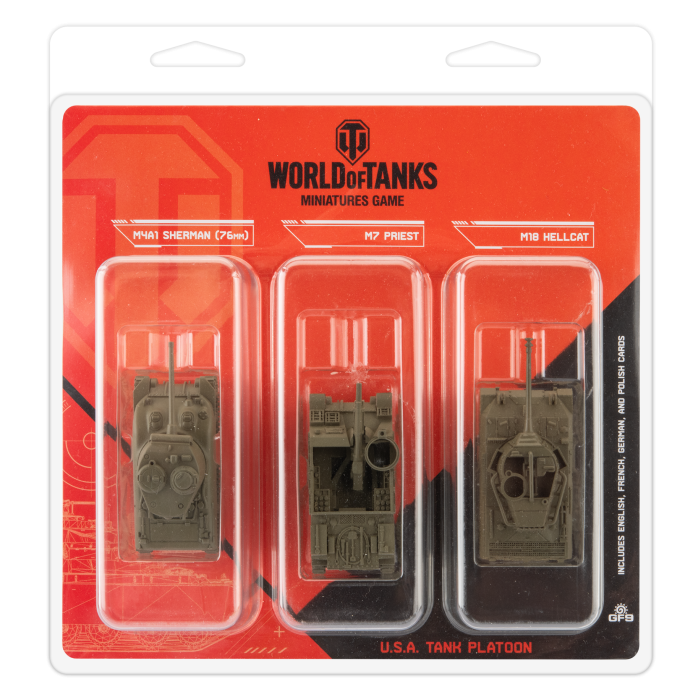 USA Tank Platoon (M4A1 Sherman, M7 Priest, M18 Hellcat)