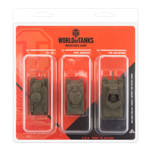 U.S.A. Tank Platoon (M3 Lee, M4A1 75mm Sherman, M10 Wolverine)