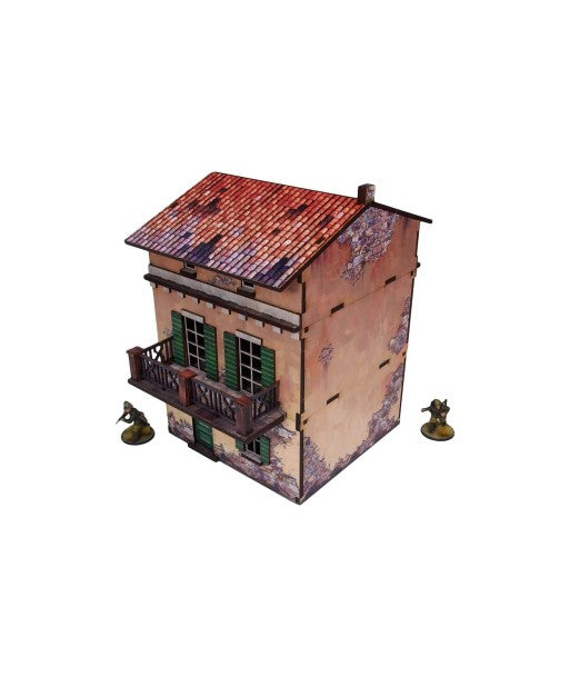 WW2 Italy Balcony House (1) Prepainted (28mm)