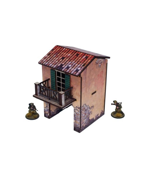 WW2 Italy Gate Balcony (1) Prepainted (28mm)