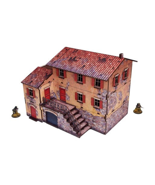 WW2 Italy Large House (1) Prepainted (28mm)