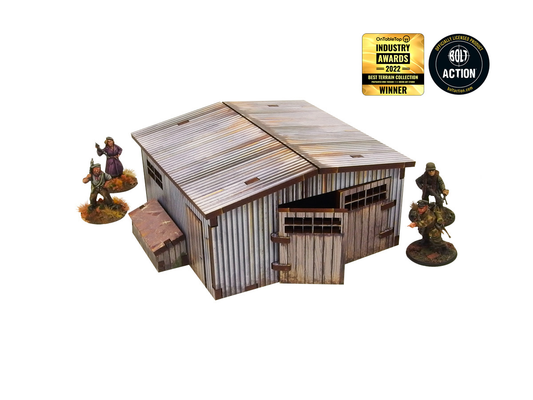 WW2 Normandy Large Tin Shed