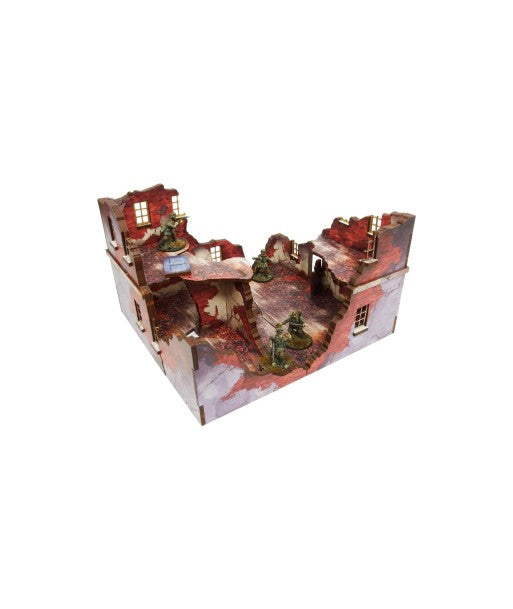 WW2 Normandy Ruined Large House 1 (28mm)